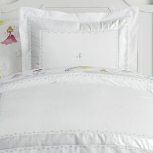 POTTERY BARN KIDS METALLIC STAR BORDER DUVET